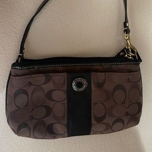 oach Bags | Brown Coach Logo Leather Small Purse | Color: Brown | Size: OS